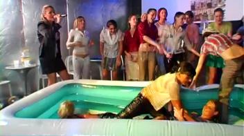 Mega Oil Fight Covers Chicks Head To Toe Screencap 36 on www.sinx.com