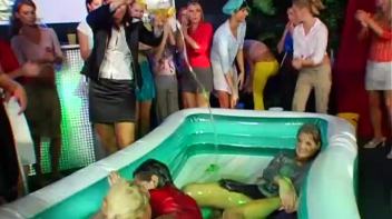 Mega Oil Fight Covers Chicks Head To Toe Screencap 8 on www.sinx.com