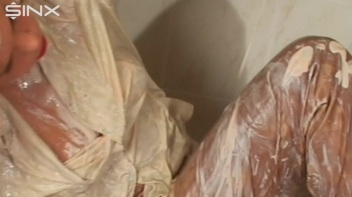 Hottie Gets Wet And Messy In Satin Screencap 37 on www.sinx.com