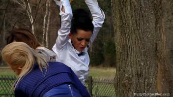 Fully Clothed Pussy In The Park Screencap 44 on www.sinx.com
