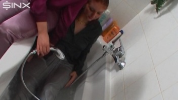 Pretty Clothed Ladies Have Bath Together Screencap 29 on www.sinx.com