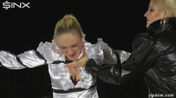 Hot Blonde's Strung Up In Her Shredded Clothes And Suffering - 2 Screencap 8 on www.sinx.com