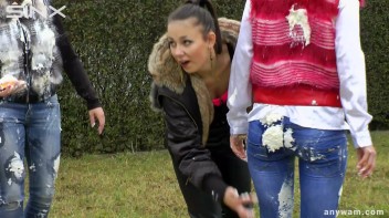 Clothed Food Fight Gets Out Of Control - Cam 1 Screencap 67 on www.sinx.com