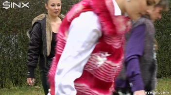 Clothed Food Fight Gets Out Of Control - Cam 1 Screencap 68 on www.sinx.com
