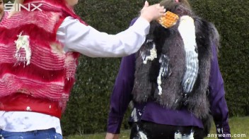 Clothed Food Fight Gets Out Of Control - Cam 1 Screencap 69 on www.sinx.com