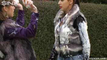 Clothed Food Fight Gets Out Of Control - Cam 1 Screencap 79 on www.sinx.com