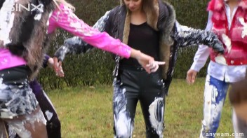 Clothed Food Fight Gets Out Of Control - Cam 1 Screencap 86 on www.sinx.com