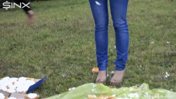 Clothed Food Fight Gets Out Of Control - Cam 1 Screencap 27 on www.sinx.com