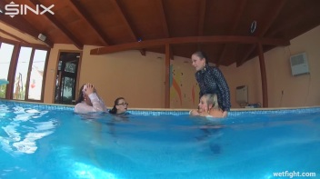 Smoking Babes Punished In Pool Screencap 26 on www.sinx.com