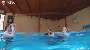 Smoking Babes Punished In Pool Screencap 28 on www.sinx.com
