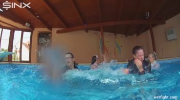 Smoking Babes Punished In Pool Screencap 29 on www.sinx.com
