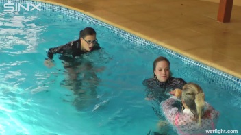 Smoking Babes Punished In Pool Screencap 56 on www.sinx.com