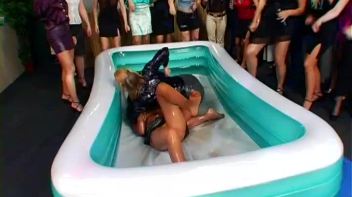 Slippery Fun Oily Wrestling Screencap 12 on www.sinx.com