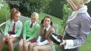 Naughty Schoolgirls At St. Nymphian's Punished In Puddles Of Piss For Lessons Of Love Screencap 6 on www.sinx.com