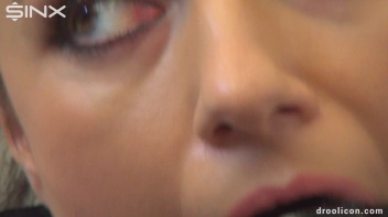 Leashed Brunette Drools While Humiliated With Ball Gag Screencap 45 on www.sinx.com
