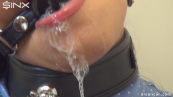 Leashed Brunette Drools While Humiliated With Ball Gag Screencap 50 on www.sinx.com