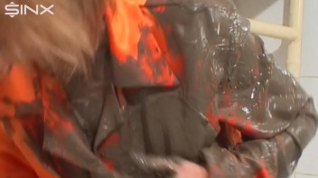 Big Titted Babe Smears Mud Over Herself Screencap 17 on www.sinx.com