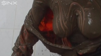 Big Titted Babe Smears Mud Over Herself Screencap 43 on www.sinx.com