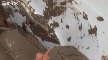Big Titted Babe Smears Mud Over Herself Screencap 47 on www.sinx.com