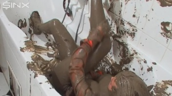 Big Titted Babe Smears Mud Over Herself Screencap 49 on www.sinx.com
