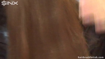 Hair Brushing Brunette Babe Screencap 30 on www.sinx.com