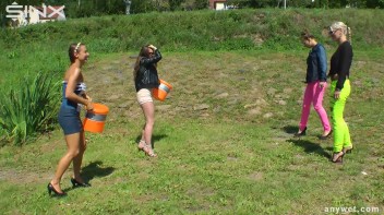 Fun Fueled Water Fight Heads To The River Screencap 1 on www.sinx.com