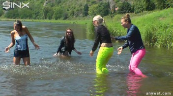 Fun Fueled Water Fight Heads To The River Screencap 11 on www.sinx.com