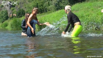 Fun Fueled Water Fight Heads To The River Screencap 13 on www.sinx.com