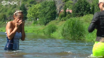 Fun Fueled Water Fight Heads To The River Screencap 15 on www.sinx.com