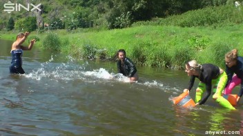 Fun Fueled Water Fight Heads To The River Screencap 22 on www.sinx.com