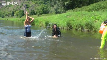 Fun Fueled Water Fight Heads To The River Screencap 27 on www.sinx.com