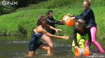 Fun Fueled Water Fight Heads To The River Screencap 30 on www.sinx.com
