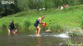 Fun Fueled Water Fight Heads To The River Screencap 31 on www.sinx.com