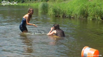 Fun Fueled Water Fight Heads To The River Screencap 33 on www.sinx.com