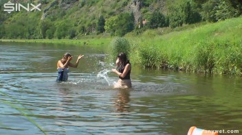 Fun Fueled Water Fight Heads To The River Screencap 34 on www.sinx.com