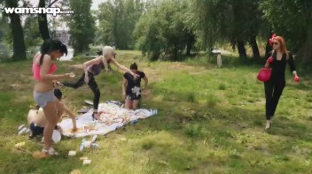 Five Chicks And One Fucked Up, Messy Picnic! Screencap 9 on www.sinx.com