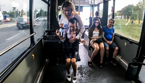 Latest deal - Public Waterfight For Stunning Babes On The Bus