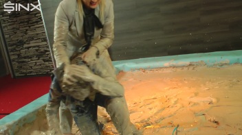 Fully Clothes Mud Wrestling For Bitchy Boss Screencap 18 on www.sinx.com