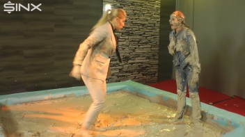 Fully Clothes Mud Wrestling For Bitchy Boss Screencap 20 on www.sinx.com
