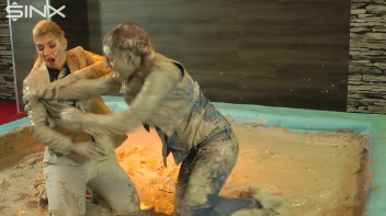 Fully Clothes Mud Wrestling For Bitchy Boss Screencap 24 on www.sinx.com