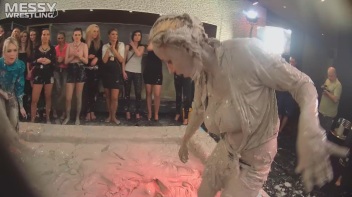 Messy Wrestling: Casual Splat and Catfight To Get To Those Huge Titties! Screencap 28 on www.sinx.com