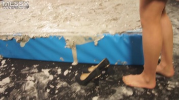 Messy Wrestling: Casual Splat and Catfight To Get To Those Huge Titties! Screencap 3 on www.sinx.com