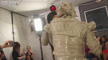 Messy Wrestling: Casual Splat and Catfight To Get To Those Huge Titties! Screencap 37 on www.sinx.com