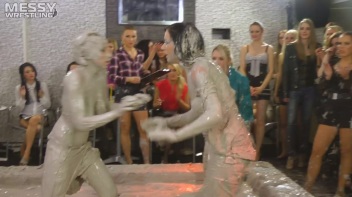 Messy Wrestling: Casual Splat and Catfight To Get To Those Huge Titties! Screencap 43 on www.sinx.com