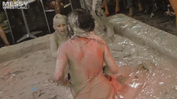 Messy Wrestling: Casual Splat and Catfight To Get To Those Huge Titties! Screencap 51 on www.sinx.com
