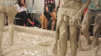 Messy Wrestling: Casual Splat and Catfight To Get To Those Huge Titties! Screencap 58 on www.sinx.com