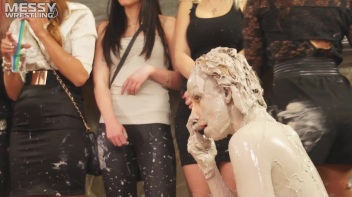 Messy Wrestling: Casual Splat and Catfight To Get To Those Huge Titties! Screencap 60 on www.sinx.com