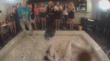 Messy Wrestling: Casual Splat and Catfight To Get To Those Huge Titties! Screencap 63 on www.sinx.com