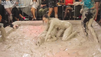 Messy Wrestling: Casual Splat and Catfight To Get To Those Huge Titties! Screencap 73 on www.sinx.com