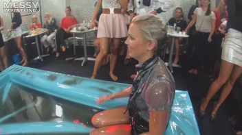 Making The Most Of The Mess As They Romp, Stomp, and Slop It Up In The Oil! 2 Audience Fights!! Screencap 16 on www.sinx.com